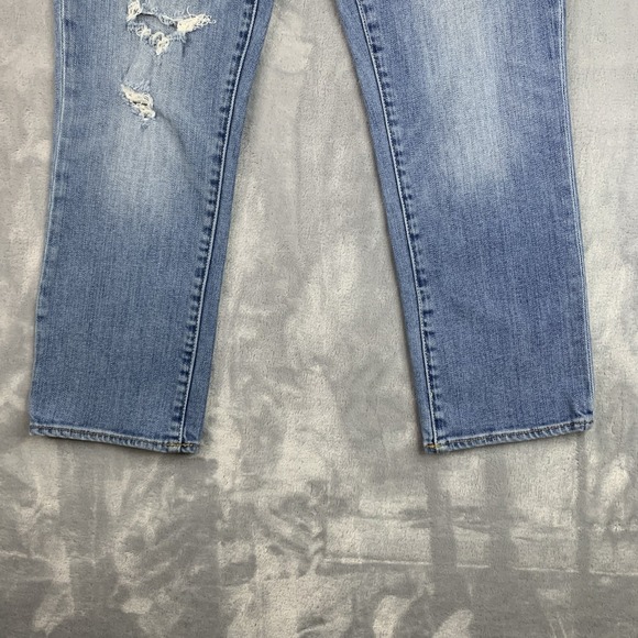 Vintage American Eagle Artist Jeans Womens 8 Low Rise Bootcut Distressed - Picture 3 of 16